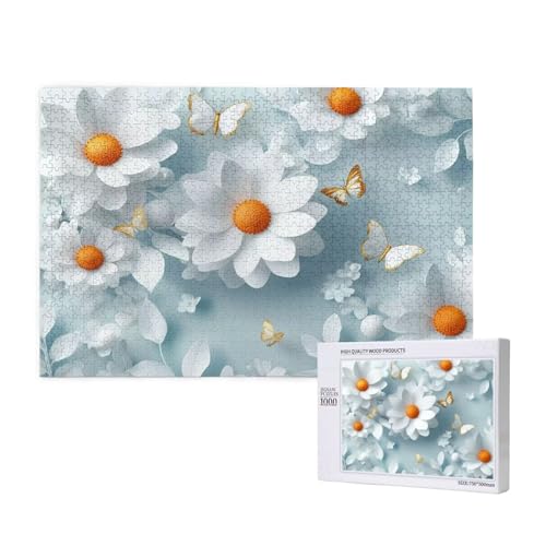 Puzzle Blume Puzzle 2000 Teile Schmetterling Holzpuzzle Erwachsene mit Schachtel und Poster, Schwieriges - Unterhaltsames - Herausforderndes - Geeignet für Anfänger, Geschenke für Männer/Frauen 2T-385 Puzzle Blume Puzzle 2000 Teile Schmetterling Holzpuzzle Erwachsene mit Schachtel und Poster, Schwieriges - Unterhaltsames - Herausforderndes - Geeignet für Anfänger, Geschenke für Männer/Frauen 2T-385 von Tamalsj