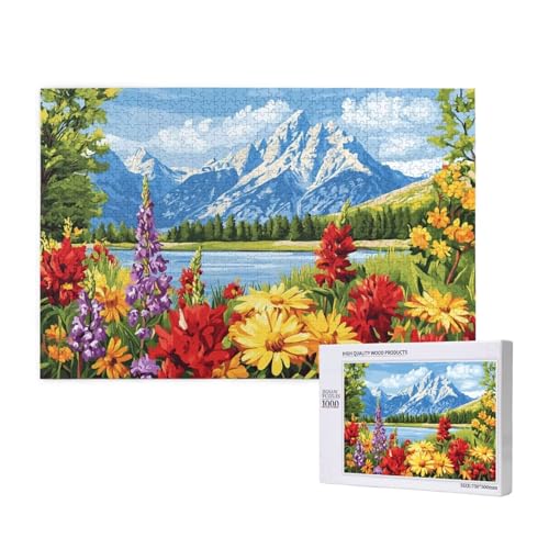 Puzzle Blume Puzzle 300 Teile Berg Holzpuzzle Erwachsene mit Schachtel und Poster, Schwieriges - Unterhaltsames - Herausforderndes Spiel - Geeignet für Anfänger, Geschenke für Männer/Frauen 2T-720 Puzzle Blume Puzzle 300 Teile Berg Holzpuzzle Erwachsene mit Schachtel und Poster, Schwieriges - Unterhaltsames - Herausforderndes Spiel - Geeignet für Anfänger, Geschenke für Männer/Frauen 2T-720 von Tamalsj
