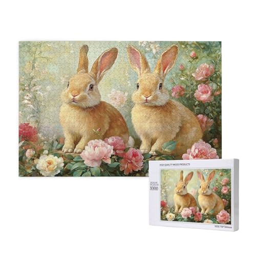 Puzzle Blume Puzzle 300 Teile Kaninchen Holzpuzzle Erwachsene mit Schachtel und Poster, Schwieriges - Unterhaltsames - Herausforderndes - Geeignet für Anfänger, Geschenke für Männer/Frauen 2T-576 Puzzle Blume Puzzle 300 Teile Kaninchen Holzpuzzle Erwachsene mit Schachtel und Poster, Schwieriges - Unterhaltsames - Herausforderndes - Geeignet für Anfänger, Geschenke für Männer/Frauen 2T-576 von Tamalsj