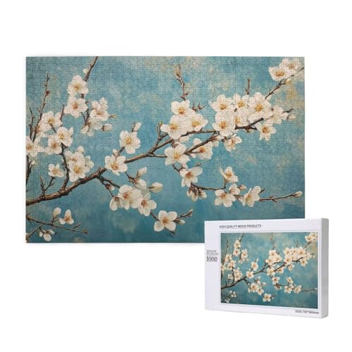 Puzzle Blume Puzzle 4000 Teile Baum Holzpuzzle Erwachsene mit Schachtel und Poster, Schwieriges - Unterhaltsames - Herausforderndes Spiel - Geeignet für Anfänger, Geschenke für Männer/Frauen 2T-975 von Tamalsj
