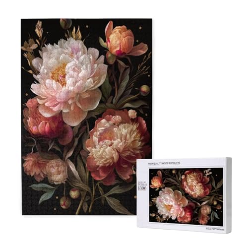 Puzzle Blume Puzzle 4000 Teile Pfingstrose Holzpuzzle Erwachsene mit Schachtel und Poster, Schwieriges - Unterhaltsames - Herausforderndes - Geeignet für Anfänger, Geschenke für Männer/Frauen 2T-2004 Puzzle Blume Puzzle 4000 Teile Pfingstrose Holzpuzzle Erwachsene mit Schachtel und Poster, Schwieriges - Unterhaltsames - Herausforderndes - Geeignet für Anfänger, Geschenke für Männer/Frauen 2T-2004 von Tamalsj