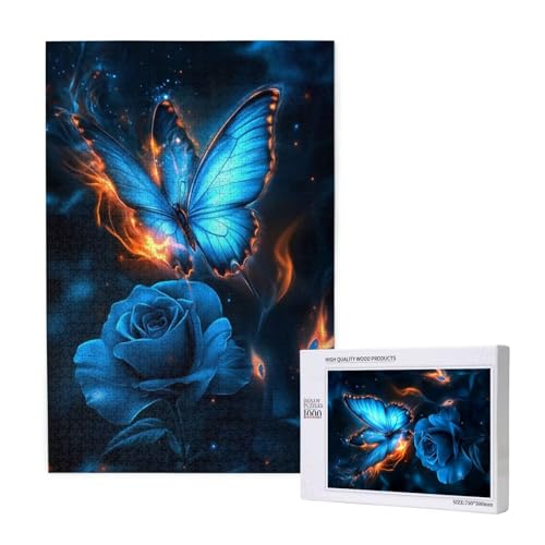 Puzzle Blume Puzzle 4000 Teile Schmetterling Holzpuzzle Erwachsene mit Schachtel und Poster,Schwieriges - Unterhaltsames - Herausforderndes - Geeignet für Anfänger,Geschenke für Männer/Frauen 2T-1273 von Tamalsj