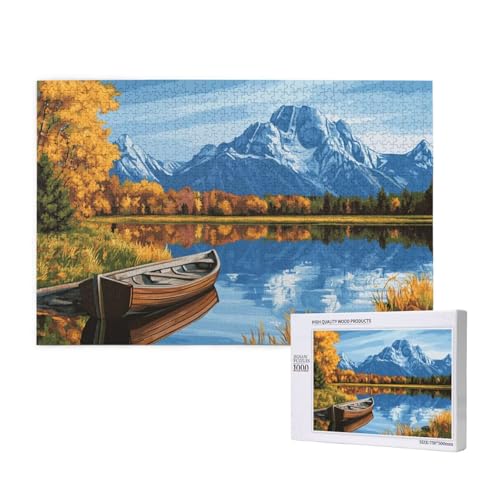 Puzzle Boot Puzzle 1000 Teile See Holzpuzzle Erwachsene mit Schachtel und Poster, Schwieriges - Unterhaltsames - Herausforderndes Spiel - Geeignet für Anfänger, Geschenke für Männer/Frauen 2T-151 Puzzle Boot Puzzle 1000 Teile See Holzpuzzle Erwachsene mit Schachtel und Poster, Schwieriges - Unterhaltsames - Herausforderndes Spiel - Geeignet für Anfänger, Geschenke für Männer/Frauen 2T-151 von Tamalsj