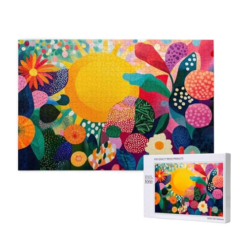 Puzzle Bunt Puzzle 1000 Teile Blume Holzpuzzle Erwachsene mit Schachtel und Poster, Schwieriges - Unterhaltsames - Herausforderndes Spiel - Geeignet für Anfänger, Geschenke für Männer/Frauen 2T-867 Puzzle Bunt Puzzle 1000 Teile Blume Holzpuzzle Erwachsene mit Schachtel und Poster, Schwieriges - Unterhaltsames - Herausforderndes Spiel - Geeignet für Anfänger, Geschenke für Männer/Frauen 2T-867 von Tamalsj