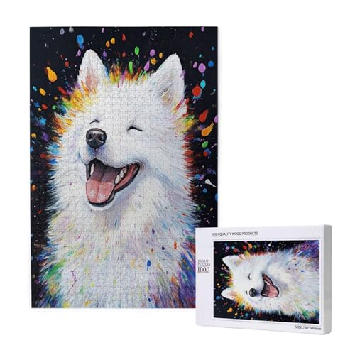 Puzzle Bunt Puzzle 1000 Teile Hund Holzpuzzle Erwachsene mit Schachtel und Poster, Schwieriges - Unterhaltsames - Herausforderndes Spiel - Geeignet für Anfänger, Geschenke für Männer/Frauen 2T-1292 Puzzle Bunt Puzzle 1000 Teile Hund Holzpuzzle Erwachsene mit Schachtel und Poster, Schwieriges - Unterhaltsames - Herausforderndes Spiel - Geeignet für Anfänger, Geschenke für Männer/Frauen 2T-1292 von Tamalsj