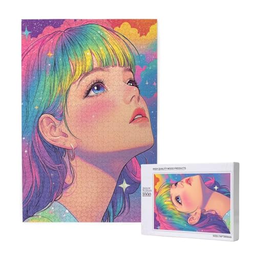 Puzzle Bunt Puzzle 2000 Teile Frau Holzpuzzle Erwachsene mit Schachtel und Poster, Schwieriges - Unterhaltsames - Herausforderndes Spiel - Geeignet für Anfänger, Geschenke für Männer/Frauen 2T-1958 Puzzle Bunt Puzzle 2000 Teile Frau Holzpuzzle Erwachsene mit Schachtel und Poster, Schwieriges - Unterhaltsames - Herausforderndes Spiel - Geeignet für Anfänger, Geschenke für Männer/Frauen 2T-1958 von Tamalsj