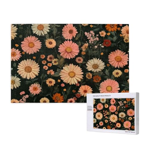 Puzzle Bunt Puzzle 2000 Teile Gänseblümchen Holzpuzzle Erwachsene mit Schachtel und Poster, Schwieriges - Unterhaltsames - Herausforderndes - Geeignet für Anfänger, Geschenke für Männer/Frauen 2T-337 Puzzle Bunt Puzzle 2000 Teile Gänseblümchen Holzpuzzle Erwachsene mit Schachtel und Poster, Schwieriges - Unterhaltsames - Herausforderndes - Geeignet für Anfänger, Geschenke für Männer/Frauen 2T-337 von Tamalsj