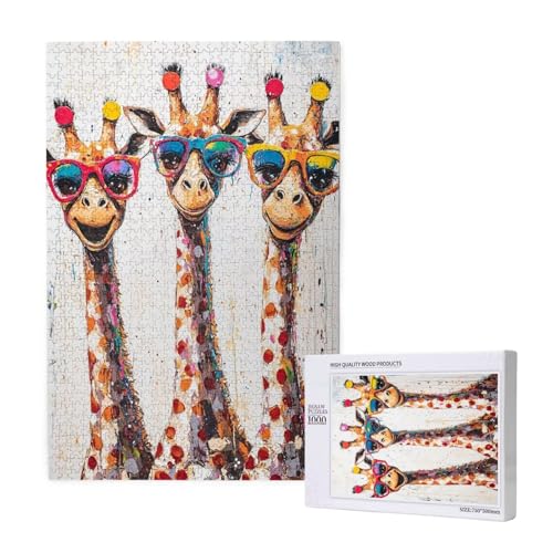Puzzle Bunt Puzzle 2000 Teile Giraffe Holzpuzzle Erwachsene mit Schachtel und Poster, Schwieriges - Unterhaltsames - Herausforderndes Spiel - Geeignet für Anfänger, Geschenke für Männer/Frauen 2T-1904 Puzzle Bunt Puzzle 2000 Teile Giraffe Holzpuzzle Erwachsene mit Schachtel und Poster, Schwieriges - Unterhaltsames - Herausforderndes Spiel - Geeignet für Anfänger, Geschenke für Männer/Frauen 2T-1904 von Tamalsj