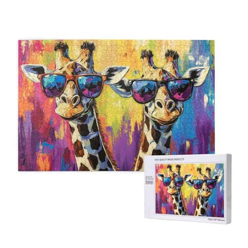 Puzzle Bunt Puzzle 4000 Teile Giraffe Holzpuzzle Erwachsene mit Schachtel und Poster, Schwieriges - Unterhaltsames - Herausforderndes Spiel - Geeignet für Anfänger, Geschenke für Männer/Frauen 2T-203 Puzzle Bunt Puzzle 4000 Teile Giraffe Holzpuzzle Erwachsene mit Schachtel und Poster, Schwieriges - Unterhaltsames - Herausforderndes Spiel - Geeignet für Anfänger, Geschenke für Männer/Frauen 2T-203 von Tamalsj