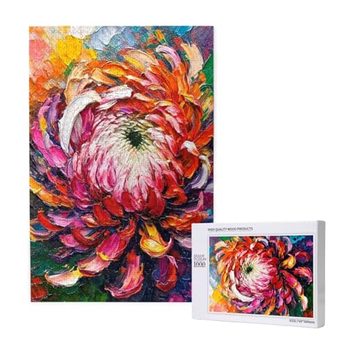 Puzzle Chrysantheme Puzzle 2000 Teile Bunt Holzpuzzle Erwachsene mit Schachtel und Poster, Schwieriges - Unterhaltsames - Herausforderndes - Geeignet für Anfänger, Geschenke für Männer/Frauen 2T-1679 Puzzle Chrysantheme Puzzle 2000 Teile Bunt Holzpuzzle Erwachsene mit Schachtel und Poster, Schwieriges - Unterhaltsames - Herausforderndes - Geeignet für Anfänger, Geschenke für Männer/Frauen 2T-1679 von Tamalsj