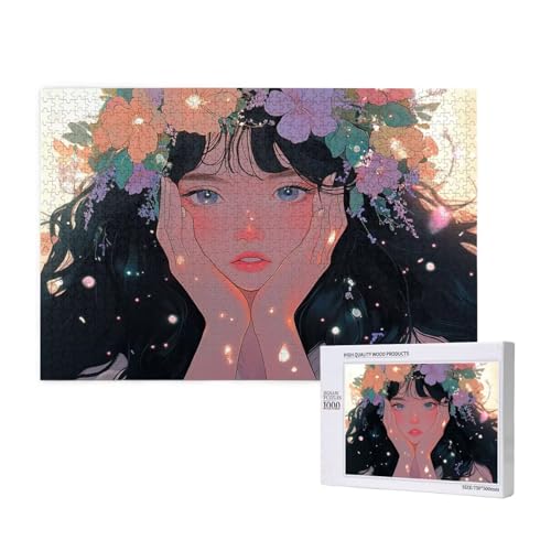 Puzzle Comics Puzzle 4000 Teile Frau Holzpuzzle Erwachsene mit Schachtel und Poster, Schwieriges - Unterhaltsames - Herausforderndes Spiel - Geeignet für Anfänger, Geschenke für Männer/Frauen 2T-937 von Tamalsj