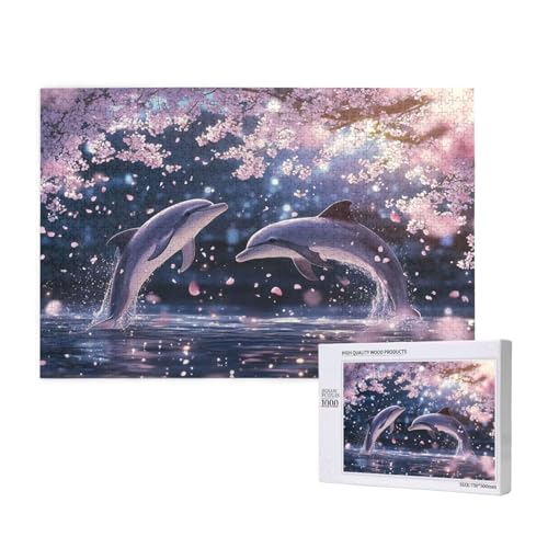 Puzzle Delphin Puzzle 300 Teile Baum Holzpuzzle Erwachsene mit Schachtel und Poster, Schwieriges - Unterhaltsames - Herausforderndes Spiel - Geeignet für Anfänger, Geschenke für Männer/Frauen 2T-471 Puzzle Delphin Puzzle 300 Teile Baum Holzpuzzle Erwachsene mit Schachtel und Poster, Schwieriges - Unterhaltsames - Herausforderndes Spiel - Geeignet für Anfänger, Geschenke für Männer/Frauen 2T-471 von Tamalsj