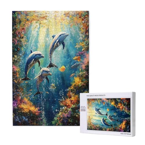 Puzzle Delphin Puzzle 300 Teile Blume Holzpuzzle Erwachsene mit Schachtel und Poster, Schwieriges - Unterhaltsames - Herausforderndes Spiel - Geeignet für Anfänger, Geschenke für Männer/Frauen 2T-1742 Puzzle Delphin Puzzle 300 Teile Blume Holzpuzzle Erwachsene mit Schachtel und Poster, Schwieriges - Unterhaltsames - Herausforderndes Spiel - Geeignet für Anfänger, Geschenke für Männer/Frauen 2T-1742 von Tamalsj