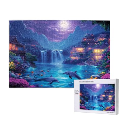 Puzzle Delphin Puzzle 4000 Teile Fallen Holzpuzzle Erwachsene mit Schachtel und Poster, Schwieriges - Unterhaltsames - Herausforderndes - Geeignet für Anfänger, Geschenke für Männer/Frauen 2T-1042 Puzzle Delphin Puzzle 4000 Teile Fallen Holzpuzzle Erwachsene mit Schachtel und Poster, Schwieriges - Unterhaltsames - Herausforderndes - Geeignet für Anfänger, Geschenke für Männer/Frauen 2T-1042 von Tamalsj