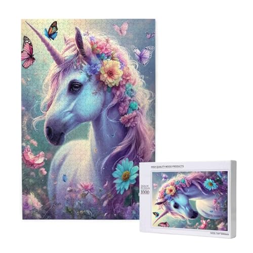 Puzzle Einhorn Puzzle 300 Teile Blume Holzpuzzle Erwachsene mit Schachtel und Poster, Schwieriges - Unterhaltsames - Herausforderndes Spiel - Geeignet für Anfänger, Geschenke für Männer/Frauen 2T-1477 Puzzle Einhorn Puzzle 300 Teile Blume Holzpuzzle Erwachsene mit Schachtel und Poster, Schwieriges - Unterhaltsames - Herausforderndes Spiel - Geeignet für Anfänger, Geschenke für Männer/Frauen 2T-1477 von Tamalsj