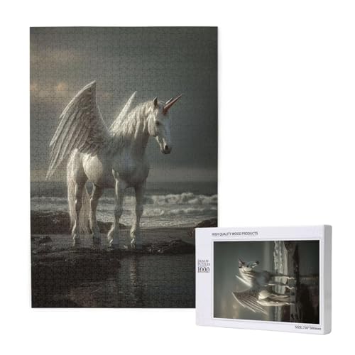 Puzzle Einhorn Puzzle 4000 Teile Meer Holzpuzzle Erwachsene mit Schachtel und Poster, Schwieriges - Unterhaltsames - Herausforderndes Spiel - Geeignet für Anfänger, Geschenke für Männer/Frauen 2T-1320 von Tamalsj