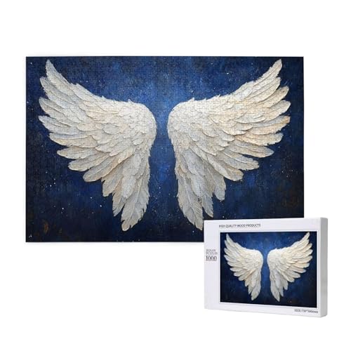 Puzzle Flügel Puzzle 1000 Teile Weiß Holzpuzzle Erwachsene mit Schachtel und Poster, Schwieriges - Unterhaltsames - Herausforderndes Spiel - Geeignet für Anfänger, Geschenke für Männer/Frauen 2T-423 Puzzle Flügel Puzzle 1000 Teile Weiß Holzpuzzle Erwachsene mit Schachtel und Poster, Schwieriges - Unterhaltsames - Herausforderndes Spiel - Geeignet für Anfänger, Geschenke für Männer/Frauen 2T-423 von Tamalsj