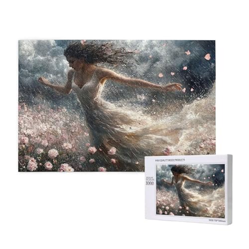 Puzzle Frau Puzzle 1000 Teile Blume Holzpuzzle Erwachsene mit Schachtel und Poster, Schwieriges - Unterhaltsames - Herausforderndes Spiel - Geeignet für Anfänger, Geschenke für Männer/Frauen 2T-1008 Puzzle Frau Puzzle 1000 Teile Blume Holzpuzzle Erwachsene mit Schachtel und Poster, Schwieriges - Unterhaltsames - Herausforderndes Spiel - Geeignet für Anfänger, Geschenke für Männer/Frauen 2T-1008 von Tamalsj
