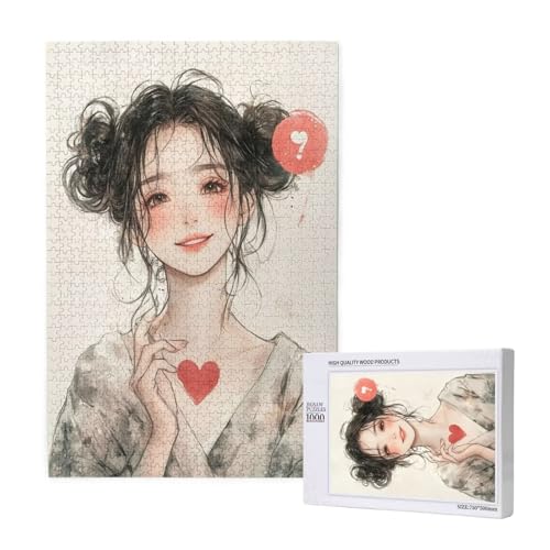 Puzzle Frau Puzzle 1000 Teile Liebe Holzpuzzle Erwachsene mit Schachtel und Poster, Schwieriges - Unterhaltsames - Herausforderndes Spiel - Geeignet für Anfänger, Geschenke für Männer/Frauen 2T-1952 Puzzle Frau Puzzle 1000 Teile Liebe Holzpuzzle Erwachsene mit Schachtel und Poster, Schwieriges - Unterhaltsames - Herausforderndes Spiel - Geeignet für Anfänger, Geschenke für Männer/Frauen 2T-1952 von Tamalsj