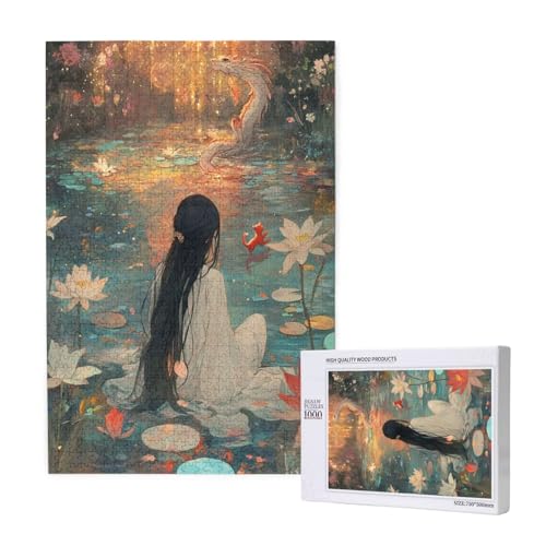 Puzzle Frau Puzzle 1000 Teile Lotus Holzpuzzle Erwachsene mit Schachtel und Poster, Schwieriges - Unterhaltsames - Herausforderndes Spiel - Geeignet für Anfänger, Geschenke für Männer/Frauen 2T-1916 Puzzle Frau Puzzle 1000 Teile Lotus Holzpuzzle Erwachsene mit Schachtel und Poster, Schwieriges - Unterhaltsames - Herausforderndes Spiel - Geeignet für Anfänger, Geschenke für Männer/Frauen 2T-1916 von Tamalsj