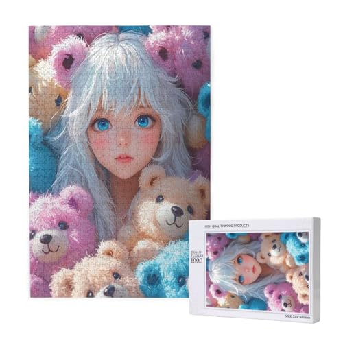 Puzzle Frau Puzzle 2000 Teile Tragen Holzpuzzle Erwachsene mit Schachtel und Poster, Schwieriges - Unterhaltsames - Herausforderndes Spiel - Geeignet für Anfänger, Geschenke für Männer/Frauen 2T-1795 von Tamalsj