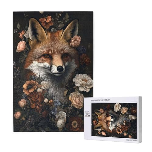 Puzzle Fuchs Puzzle 4000 Teile Blume Holzpuzzle Erwachsene mit Schachtel und Poster, Schwieriges - Unterhaltsames - Herausforderndes Spiel - Geeignet für Anfänger, Geschenke für Männer/Frauen 2T-1152 von Tamalsj