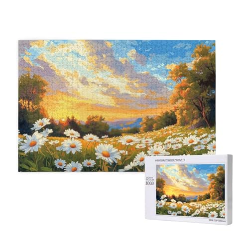 Puzzle Gänseblümchen Puzzle 300 Teile Sonnenuntergang Holzpuzzle Erwachsene mit Schachtel und Poster,Schwieriges-Unterhaltsames-Herausforderndes-Geeignet für Anfänger,Geschenke für Frauen 2T-218 Puzzle Gänseblümchen Puzzle 300 Teile Sonnenuntergang Holzpuzzle Erwachsene mit Schachtel und Poster,Schwieriges-Unterhaltsames-Herausforderndes-Geeignet für Anfänger,Geschenke für Frauen 2T-218 von Tamalsj