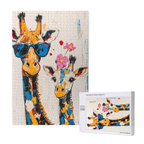 Puzzle Giraffe Puzzle 300 Teile Blume Holzpuzzle Erwachsene mit Schachtel und Poster, Schwieriges - Unterhaltsames - Herausforderndes Spiel - Geeignet für Anfänger, Geschenke für Männer/Frauen 2T-1743 Puzzle Giraffe Puzzle 300 Teile Blume Holzpuzzle Erwachsene mit Schachtel und Poster, Schwieriges - Unterhaltsames - Herausforderndes Spiel - Geeignet für Anfänger, Geschenke für Männer/Frauen 2T-1743 von Tamalsj