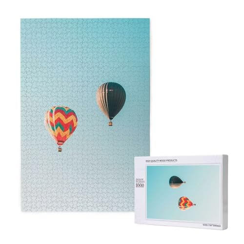 Puzzle Heißluftballon Puzzle 2000 Teile Landschaft Holzpuzzle Erwachsene mit Schachtel und Poster,Schwieriges-Unterhaltsames-Herausforderndes-Geeignet für Anfänger,Geschenke für Männer/Frauen 2T-1232 von Tamalsj