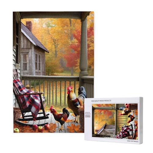 Puzzle Herbst Puzzle 300 Teile Huhn Holzpuzzle Erwachsene mit Schachtel und Poster, Schwieriges - Unterhaltsames - Herausforderndes Spiel - Geeignet für Anfänger, Geschenke für Männer/Frauen 2T-1648 Puzzle Herbst Puzzle 300 Teile Huhn Holzpuzzle Erwachsene mit Schachtel und Poster, Schwieriges - Unterhaltsames - Herausforderndes Spiel - Geeignet für Anfänger, Geschenke für Männer/Frauen 2T-1648 von Tamalsj