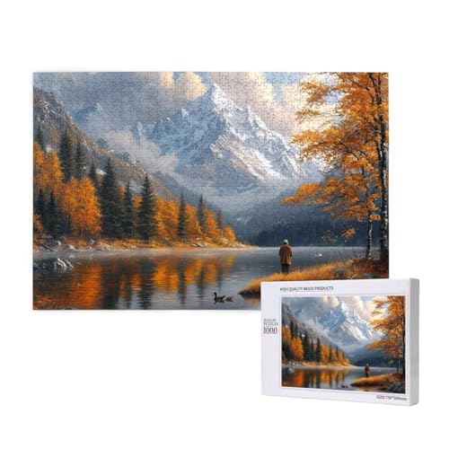 Puzzle Herbst Puzzle 300 Teile See Holzpuzzle Erwachsene mit Schachtel und Poster, Schwieriges - Unterhaltsames - Herausforderndes Spiel - Geeignet für Anfänger, Geschenke für Männer/Frauen 2T-441 Puzzle Herbst Puzzle 300 Teile See Holzpuzzle Erwachsene mit Schachtel und Poster, Schwieriges - Unterhaltsames - Herausforderndes Spiel - Geeignet für Anfänger, Geschenke für Männer/Frauen 2T-441 von Tamalsj