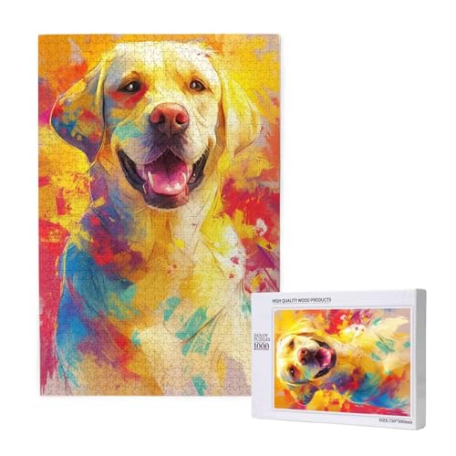 Puzzle Hund Puzzle 1000 Teile Bunt Holzpuzzle Erwachsene mit Schachtel und Poster, Schwieriges - Unterhaltsames - Herausforderndes Spiel - Geeignet für Anfänger, Geschenke für Männer/Frauen 2T-1833 Puzzle Hund Puzzle 1000 Teile Bunt Holzpuzzle Erwachsene mit Schachtel und Poster, Schwieriges - Unterhaltsames - Herausforderndes Spiel - Geeignet für Anfänger, Geschenke für Männer/Frauen 2T-1833 von Tamalsj