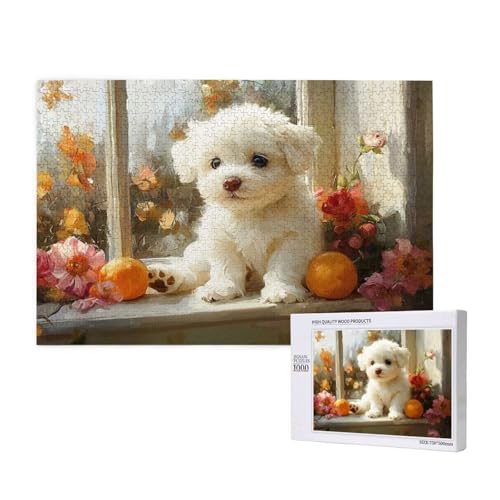 Puzzle Hund Puzzle 2000 Teile Blume Holzpuzzle Erwachsene mit Schachtel und Poster, Schwieriges - Unterhaltsames - Herausforderndes Spiel - Geeignet für Anfänger, Geschenke für Männer/Frauen 2T-430 Puzzle Hund Puzzle 2000 Teile Blume Holzpuzzle Erwachsene mit Schachtel und Poster, Schwieriges - Unterhaltsames - Herausforderndes Spiel - Geeignet für Anfänger, Geschenke für Männer/Frauen 2T-430 von Tamalsj