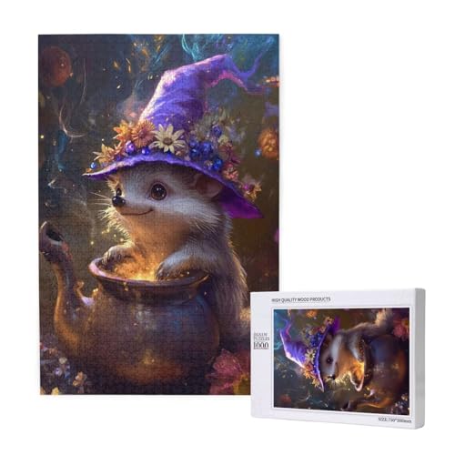 Puzzle Igel Puzzle 1000 Teile Blume Holzpuzzle Erwachsene mit Schachtel und Poster, Schwieriges - Unterhaltsames - Herausforderndes Spiel - Geeignet für Anfänger, Geschenke für Männer/Frauen 2T-1366 Puzzle Igel Puzzle 1000 Teile Blume Holzpuzzle Erwachsene mit Schachtel und Poster, Schwieriges - Unterhaltsames - Herausforderndes Spiel - Geeignet für Anfänger, Geschenke für Männer/Frauen 2T-1366 von Tamalsj