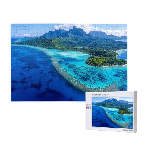 Puzzle Insel Puzzle 1000 Teile Meer Holzpuzzle Erwachsene mit Schachtel und Poster, Schwieriges - Unterhaltsames - Herausforderndes Spiel - Geeignet für Anfänger, Geschenke für Männer/Frauen 2T-811 Puzzle Insel Puzzle 1000 Teile Meer Holzpuzzle Erwachsene mit Schachtel und Poster, Schwieriges - Unterhaltsames - Herausforderndes Spiel - Geeignet für Anfänger, Geschenke für Männer/Frauen 2T-811 von Tamalsj