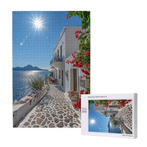 Puzzle Italien Puzzle 300 Teile Landschaft Holzpuzzle Erwachsene mit Schachtel und Poster, Schwieriges - Unterhaltsames - Herausforderndes - Geeignet für Anfänger, Geschenke für Männer/Frauen 2T-1826 von Tamalsj