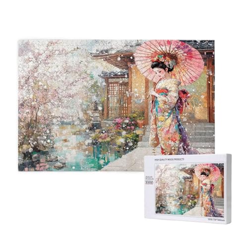 Puzzle Japan Puzzle 300 Teile Frau Holzpuzzle Erwachsene mit Schachtel und Poster, Schwieriges - Unterhaltsames - Herausforderndes Spiel - Geeignet für Anfänger, Geschenke für Männer/Frauen 2T-253 Puzzle Japan Puzzle 300 Teile Frau Holzpuzzle Erwachsene mit Schachtel und Poster, Schwieriges - Unterhaltsames - Herausforderndes Spiel - Geeignet für Anfänger, Geschenke für Männer/Frauen 2T-253 von Tamalsj