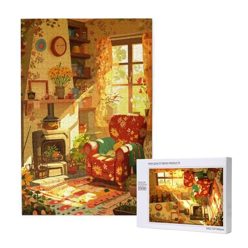 Puzzle Kabine Puzzle 4000 Teile Wärme Holzpuzzle Erwachsene mit Schachtel und Poster, Schwieriges - Unterhaltsames - Herausforderndes Spiel - Geeignet für Anfänger, Geschenke für Männer/Frauen 2T-1984 Puzzle Kabine Puzzle 4000 Teile Wärme Holzpuzzle Erwachsene mit Schachtel und Poster, Schwieriges - Unterhaltsames - Herausforderndes Spiel - Geeignet für Anfänger, Geschenke für Männer/Frauen 2T-1984 von Tamalsj