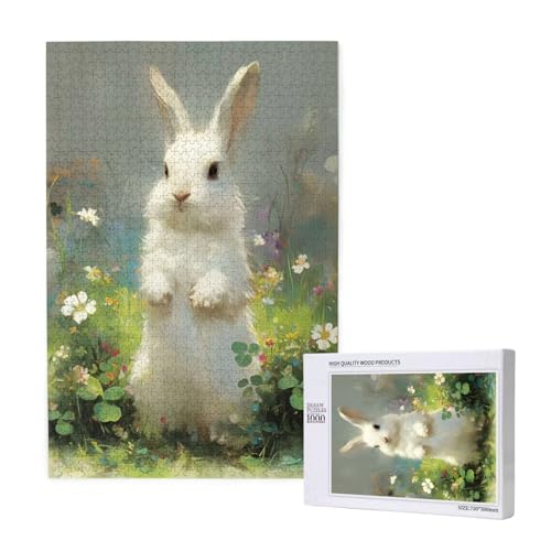 Puzzle Kaninchen Puzzle 300 Teile Blume Holzpuzzle Erwachsene mit Schachtel und Poster, Schwieriges - Unterhaltsames - Herausforderndes - Geeignet für Anfänger, Geschenke für Männer/Frauen 2T-1822 Puzzle Kaninchen Puzzle 300 Teile Blume Holzpuzzle Erwachsene mit Schachtel und Poster, Schwieriges - Unterhaltsames - Herausforderndes - Geeignet für Anfänger, Geschenke für Männer/Frauen 2T-1822 von Tamalsj