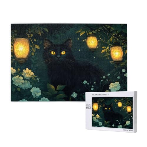 Puzzle Katze Puzzle 1000 Teile Blume Holzpuzzle Erwachsene mit Schachtel und Poster, Schwieriges - Unterhaltsames - Herausforderndes Spiel - Geeignet für Anfänger, Geschenke für Männer/Frauen 2T-997 Puzzle Katze Puzzle 1000 Teile Blume Holzpuzzle Erwachsene mit Schachtel und Poster, Schwieriges - Unterhaltsames - Herausforderndes Spiel - Geeignet für Anfänger, Geschenke für Männer/Frauen 2T-997 von Tamalsj