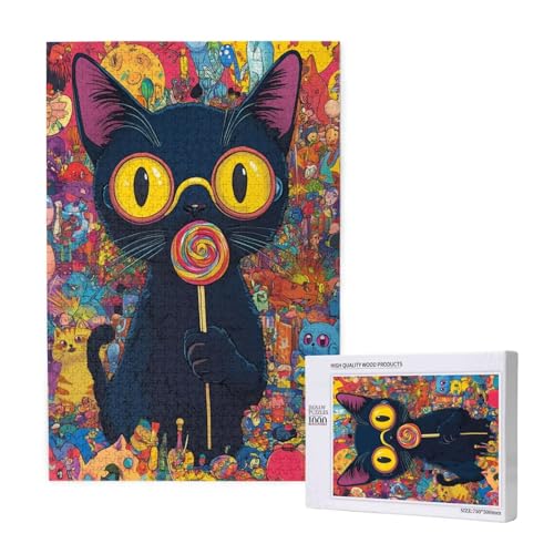 Puzzle Katze Puzzle 1000 Teile Bunt Holzpuzzle Erwachsene mit Schachtel und Poster, Schwieriges - Unterhaltsames - Herausforderndes Spiel - Geeignet für Anfänger, Geschenke für Männer/Frauen 2T-2015 Puzzle Katze Puzzle 1000 Teile Bunt Holzpuzzle Erwachsene mit Schachtel und Poster, Schwieriges - Unterhaltsames - Herausforderndes Spiel - Geeignet für Anfänger, Geschenke für Männer/Frauen 2T-2015 von Tamalsj