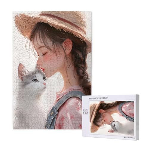 Puzzle Katze Puzzle 2000 Teile Niedlich Holzpuzzle Erwachsene mit Schachtel und Poster, Schwieriges - Unterhaltsames - Herausforderndes - Geeignet für Anfänger, Geschenke für Männer/Frauen 2T-1966 Puzzle Katze Puzzle 2000 Teile Niedlich Holzpuzzle Erwachsene mit Schachtel und Poster, Schwieriges - Unterhaltsames - Herausforderndes - Geeignet für Anfänger, Geschenke für Männer/Frauen 2T-1966 von Tamalsj
