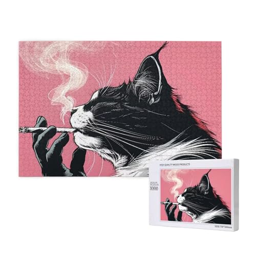 Puzzle Katze Puzzle 300 Teile Abstrakt Holzpuzzle Erwachsene mit Schachtel und Poster, Schwieriges - Unterhaltsames - Herausforderndes Spiel - Geeignet für Anfänger, Geschenke für Männer/Frauen 2T-500 Puzzle Katze Puzzle 300 Teile Abstrakt Holzpuzzle Erwachsene mit Schachtel und Poster, Schwieriges - Unterhaltsames - Herausforderndes Spiel - Geeignet für Anfänger, Geschenke für Männer/Frauen 2T-500 von Tamalsj