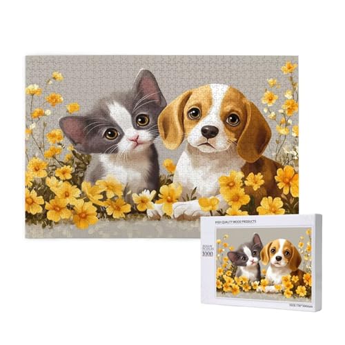 Puzzle Katze Puzzle 300 Teile Hund Holzpuzzle Erwachsene mit Schachtel und Poster, Schwieriges - Unterhaltsames - Herausforderndes Spiel - Geeignet für Anfänger, Geschenke für Männer/Frauen 2T-945 Puzzle Katze Puzzle 300 Teile Hund Holzpuzzle Erwachsene mit Schachtel und Poster, Schwieriges - Unterhaltsames - Herausforderndes Spiel - Geeignet für Anfänger, Geschenke für Männer/Frauen 2T-945 von Tamalsj
