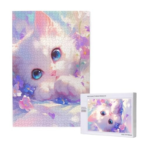 Puzzle Katze Puzzle 4000 Teile Blume Holzpuzzle Erwachsene mit Schachtel und Poster, Schwieriges - Unterhaltsames - Herausforderndes Spiel - Geeignet für Anfänger, Geschenke für Männer/Frauen 2T-1225 Puzzle Katze Puzzle 4000 Teile Blume Holzpuzzle Erwachsene mit Schachtel und Poster, Schwieriges - Unterhaltsames - Herausforderndes Spiel - Geeignet für Anfänger, Geschenke für Männer/Frauen 2T-1225 von Tamalsj