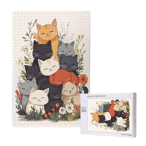 Puzzle Katze Puzzle 4000 Teile Blume Holzpuzzle Erwachsene mit Schachtel und Poster, Schwieriges - Unterhaltsames - Herausforderndes Spiel - Geeignet für Anfänger, Geschenke für Männer/Frauen 2T-1939 Puzzle Katze Puzzle 4000 Teile Blume Holzpuzzle Erwachsene mit Schachtel und Poster, Schwieriges - Unterhaltsames - Herausforderndes Spiel - Geeignet für Anfänger, Geschenke für Männer/Frauen 2T-1939 von Tamalsj