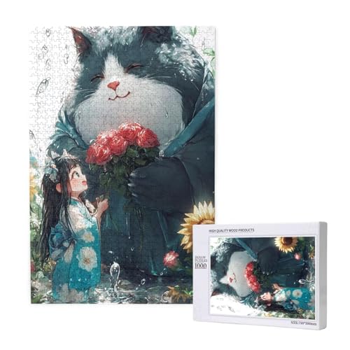 Puzzle Katze Puzzle 4000 Teile Blume Holzpuzzle Erwachsene mit Schachtel und Poster, Schwieriges - Unterhaltsames - Herausforderndes Spiel - Geeignet für Anfänger, Geschenke für Männer/Frauen 2T-1967 Puzzle Katze Puzzle 4000 Teile Blume Holzpuzzle Erwachsene mit Schachtel und Poster, Schwieriges - Unterhaltsames - Herausforderndes Spiel - Geeignet für Anfänger, Geschenke für Männer/Frauen 2T-1967 von Tamalsj