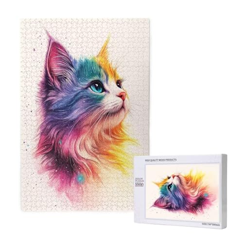 Puzzle Katze Puzzle 4000 Teile Bunt Holzpuzzle Erwachsene mit Schachtel und Poster, Schwieriges - Unterhaltsames - Herausforderndes Spiel - Geeignet für Anfänger, Geschenke für Männer/Frauen 2T-1755 Puzzle Katze Puzzle 4000 Teile Bunt Holzpuzzle Erwachsene mit Schachtel und Poster, Schwieriges - Unterhaltsames - Herausforderndes Spiel - Geeignet für Anfänger, Geschenke für Männer/Frauen 2T-1755 von Tamalsj