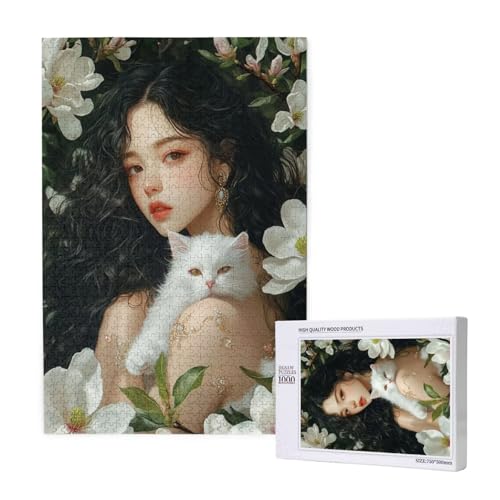 Puzzle Katze Puzzle 4000 Teile Frau Holzpuzzle Erwachsene mit Schachtel und Poster, Schwieriges - Unterhaltsames - Herausforderndes Spiel - Geeignet für Anfänger, Geschenke für Männer/Frauen 2T-1457 Puzzle Katze Puzzle 4000 Teile Frau Holzpuzzle Erwachsene mit Schachtel und Poster, Schwieriges - Unterhaltsames - Herausforderndes Spiel - Geeignet für Anfänger, Geschenke für Männer/Frauen 2T-1457 von Tamalsj