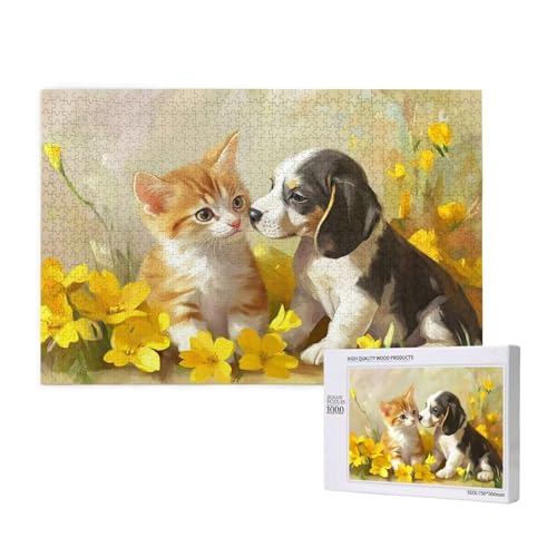 Puzzle Katze Puzzle 4000 Teile Hund Holzpuzzle Erwachsene mit Schachtel und Poster, Schwieriges - Unterhaltsames - Herausforderndes Spiel - Geeignet für Anfänger, Geschenke für Männer/Frauen 2T-469 Puzzle Katze Puzzle 4000 Teile Hund Holzpuzzle Erwachsene mit Schachtel und Poster, Schwieriges - Unterhaltsames - Herausforderndes Spiel - Geeignet für Anfänger, Geschenke für Männer/Frauen 2T-469 von Tamalsj
